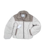 ژاکت تدی مدل nylon blend pufer jacket برند Bershka