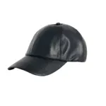 کلاه نقابدار چرمی مدل Faux leather cap برند Bershka