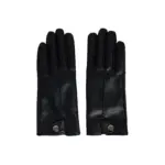 دستکش چرمی مدل buttoned gloves برند Bershka