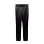 شلوار چرم مدل HIGH RISE FAUX LEATHER LEGGINGS برند ZARA