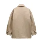 کت بلند مدل SOFT OVERSHIRT از برند ZARA - تصویر 2
