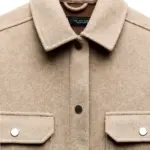 کت بلند مدل SOFT OVERSHIRT از برند ZARA - تصویر 3