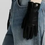 دستکش چرمی مدل buttoned gloves برند Bershka - تصویر 4