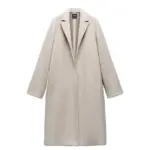 پالتو بلند مدل FELT TEXTURE COAT برند ZARA