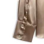 شومیز ساتن SATIN EFFECT SHIRT برند ZARA - تصویر 10