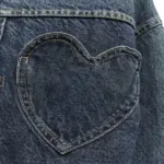 کت جین TRF HEART DENIM JACKET برند ZARA - تصویر 4