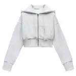 سویشرت SWEATSHIRT DRAWSTRING HOOD برند ZARA - تصویر 5