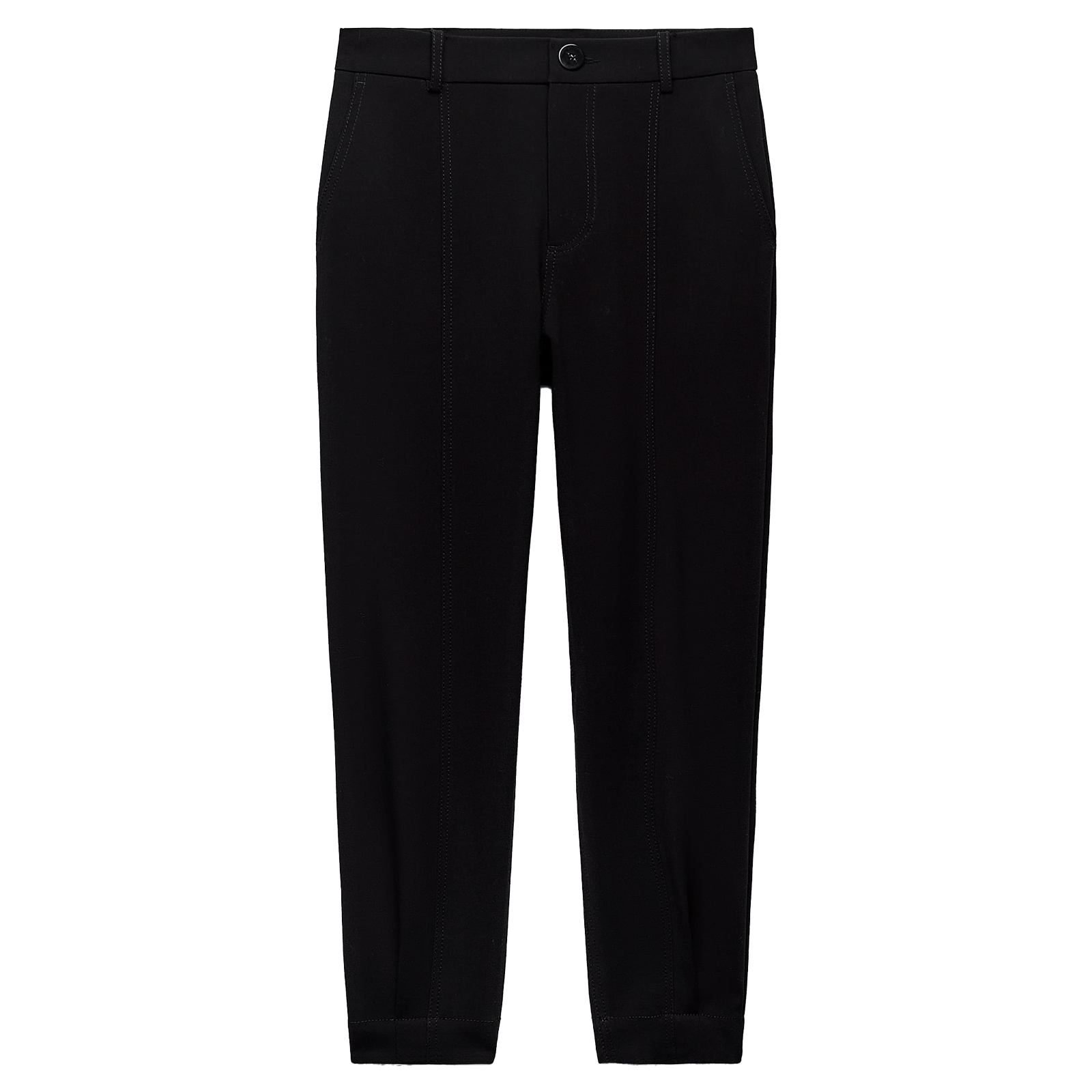 شلوار BARREL TROUSERS WITH DARTED HEMS برند ZARA