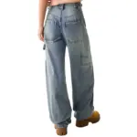 شلوار Baggy carpenter jeans برند Bershka - تصویر 3