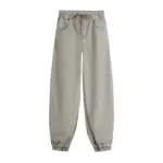 شلوار جین Cotton jogger trousers with drawstring برند Bershka