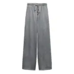 شلوار PANTS WITH A HIGH WAIST WITH ADJUSTABLE برند ZARA - تصویر 4