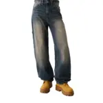 شلوار Baggy carpenter jeans برند Bershka - تصویر 7