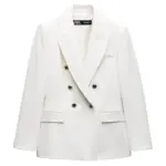 کت TAILORED DOUBLE BREASTED BLAZER برند ZARA - تصویر 3